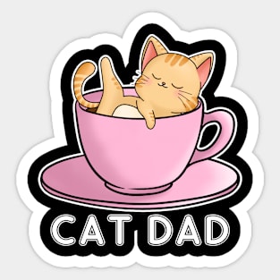 Cat dad Sticker